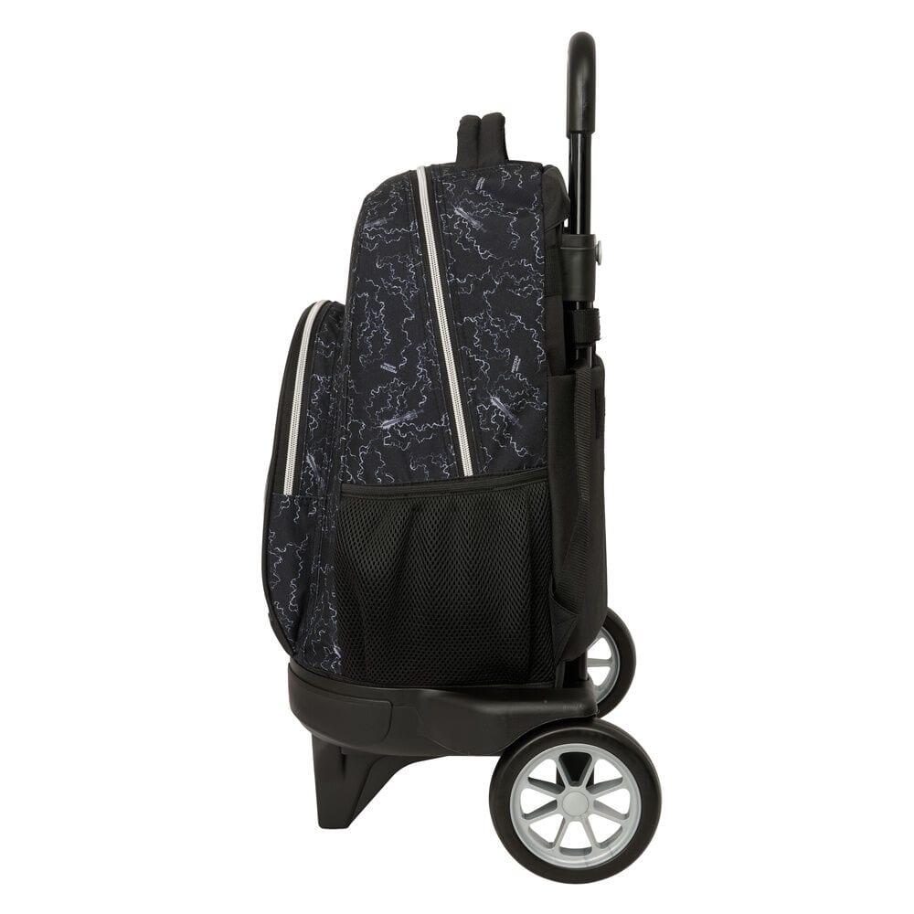 Masters of the Universe Schwarzer Kinder-Schulrucksack mit Rollen 3/3