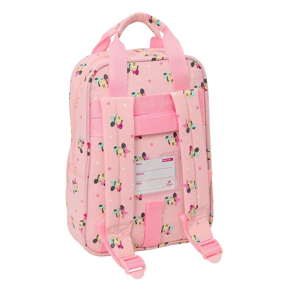 Zainetto per neonati di Minnie Mouse con tasca frontale e manici imbottiti, rosa 2/3