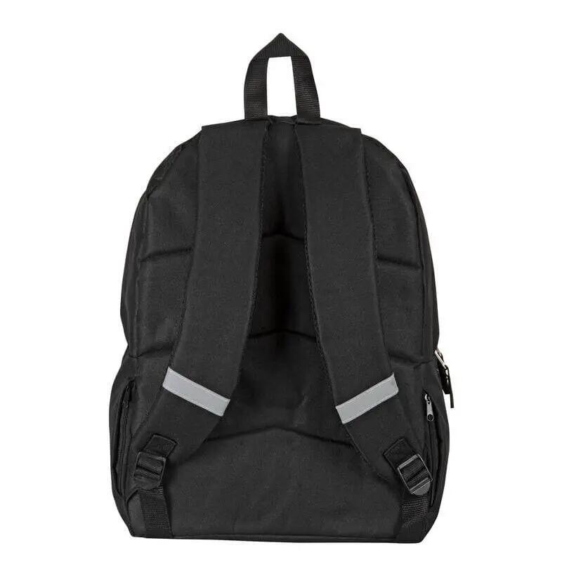 Mochila escolar adulta com estampa xadrez, 42 cm, com bolso frontal 2/4