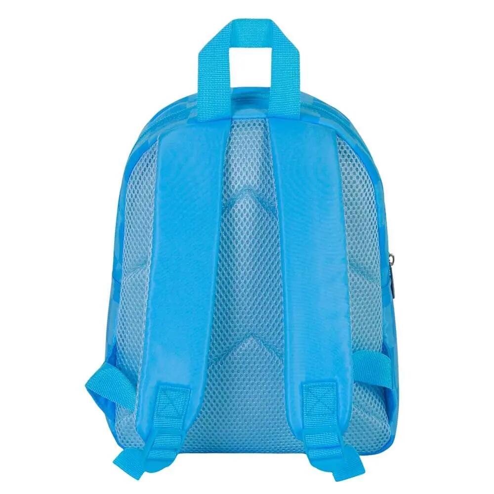 Mochila escolar infantil Sonic the Hedgehog com bolso frontal, 22x27x9 cm, azul. 3/3