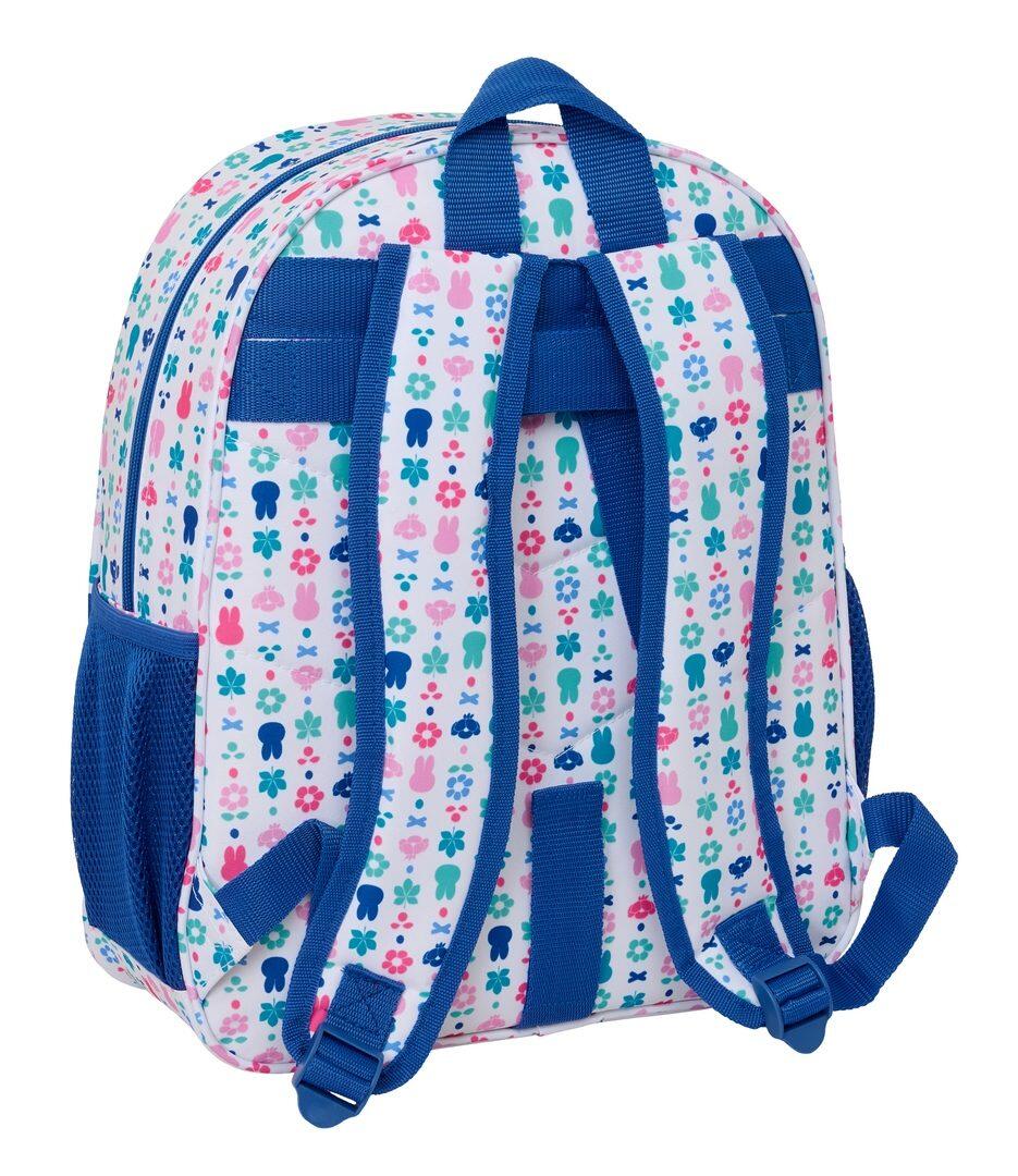 Mochila escolar infantil Miffy, adaptável a carrinhos, com bolso frontal 2/3