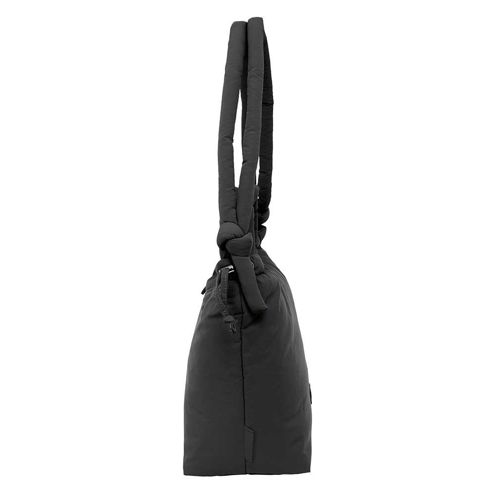 Mochila tipo cápsula acolchoada Moos para adultos com bolso externo - Preta 3/6
