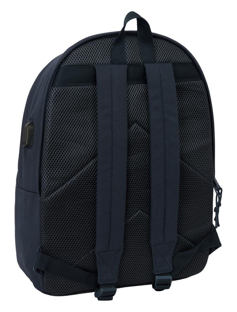 Mochila básica para laptop Safta para adultos com USB e bolso frontal, azul 2/6