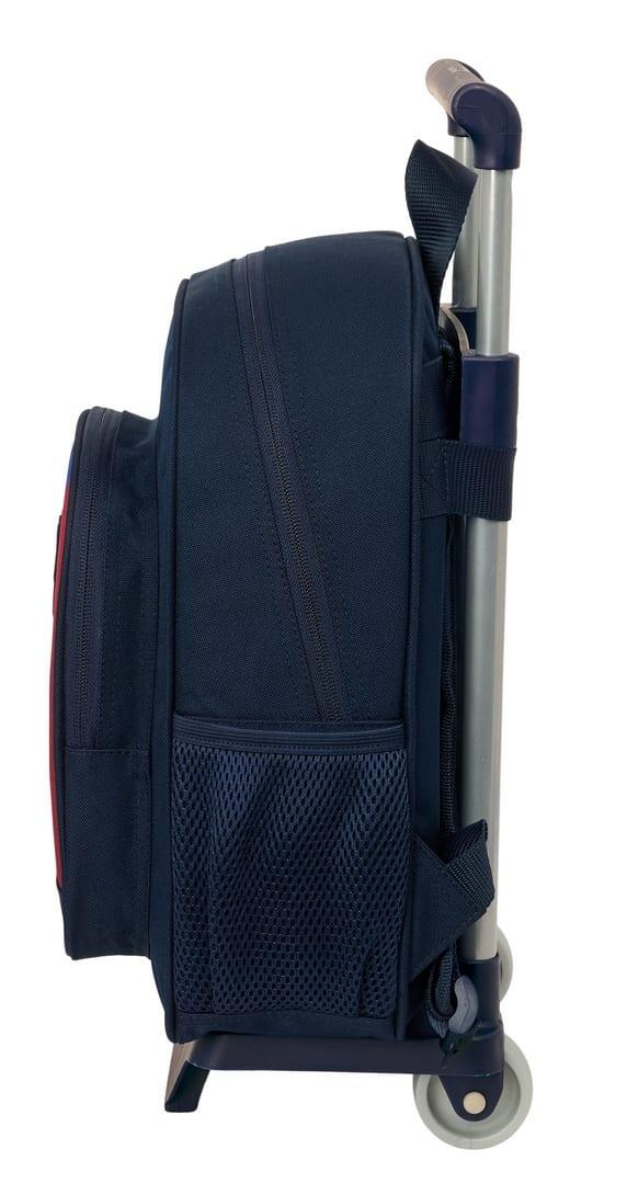 Sac à dos scolaire FC Barcelone pour enfant avec trolley et poche avant - Bleu 3/3