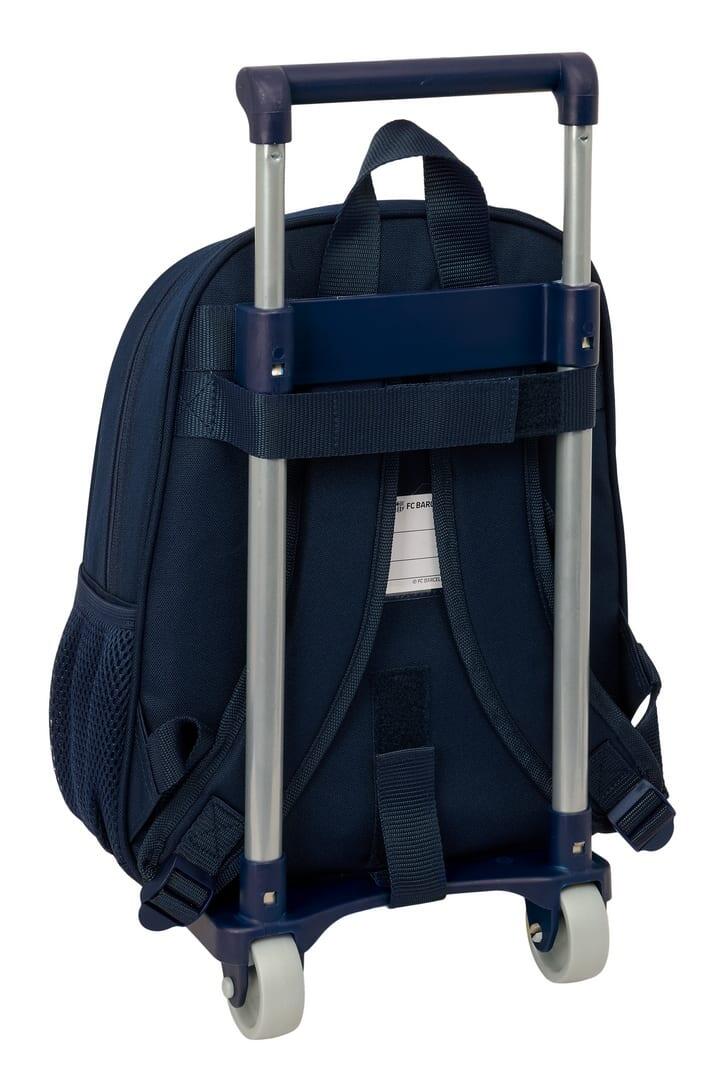 Sac à dos scolaire FC Barcelone pour enfant avec trolley et poche avant - Bleu 2/3