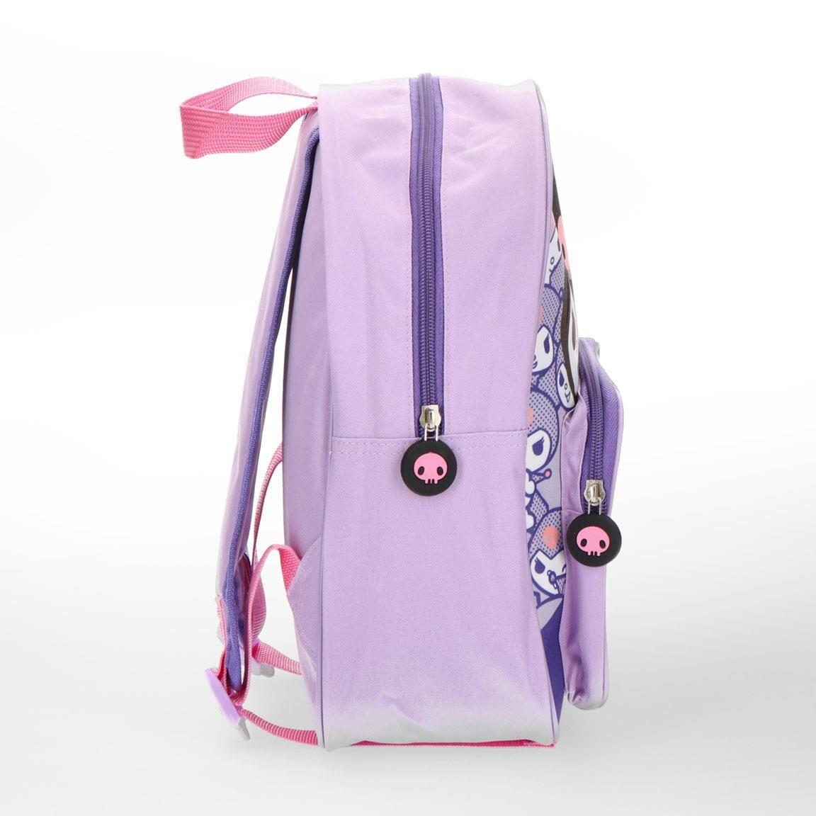Zaino per bambini Hello Kitty Kuromi in poliestere con tasca frontale, colore 3/6