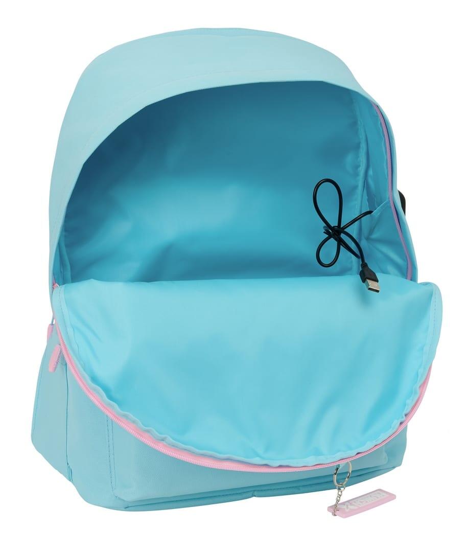 Mochila Munich Sky para adultos, para laptop de 15,6", com porta USB e bolso 4/5