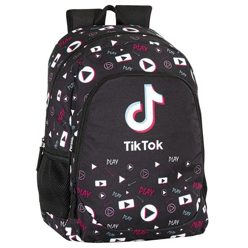 Zaino scolastico per bambini Tik Tok con tasca frontale e cerniera per l'uso 2/4