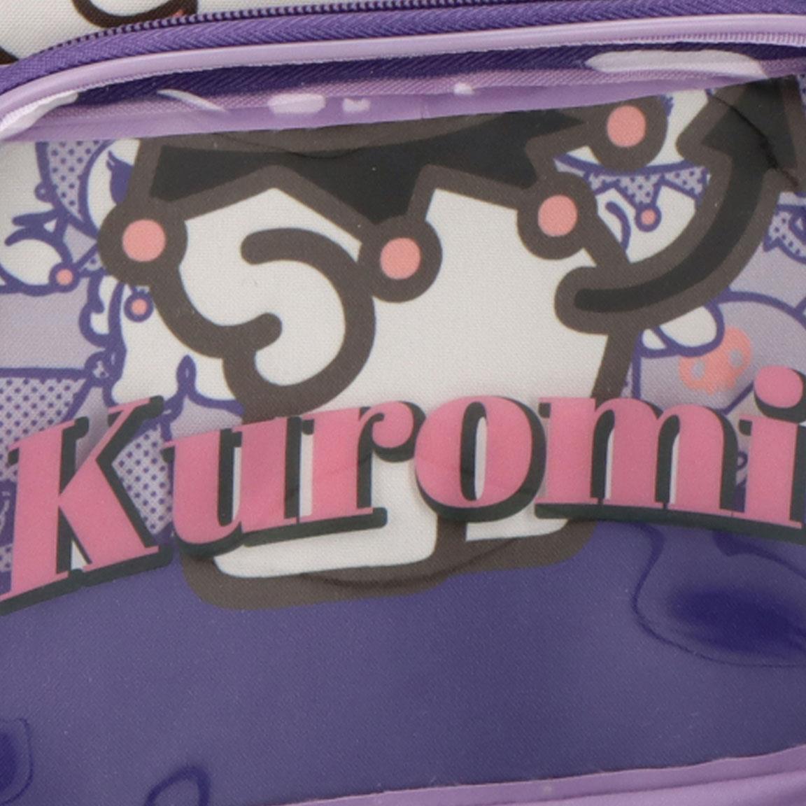 Zaino per bambini Hello Kitty Kuromi in poliestere con tasca frontale, colore 5/6