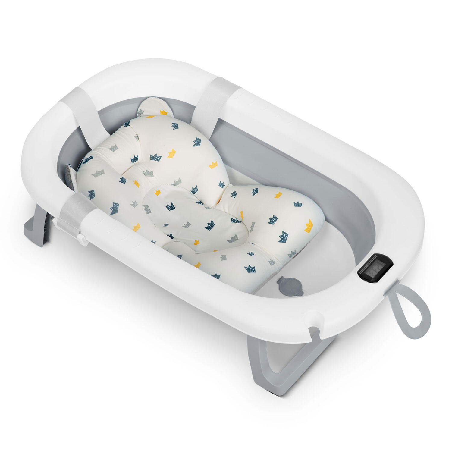 Wanienka Ricokids RK-287 z termometrem i wkładką biało-szara 2/5