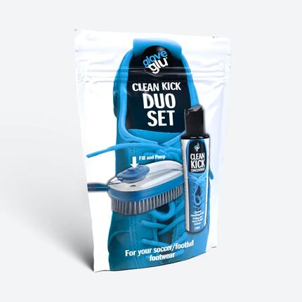 Schuhreiniger-Kit Komplettpflege Fußball GloveGlu Clean Kick Duo Set