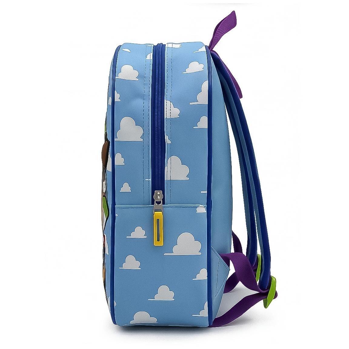 Sac à dos scolaire 3D Toy Story pour enfants, en polyester et EVA, bleu ciel 3/6
