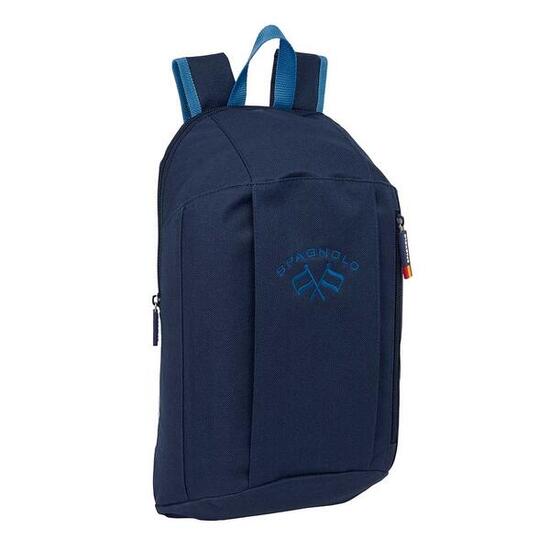 Spagnolo Mini-Rucksack für Erwachsene mit Vordertasche und verstellbaren Trägern