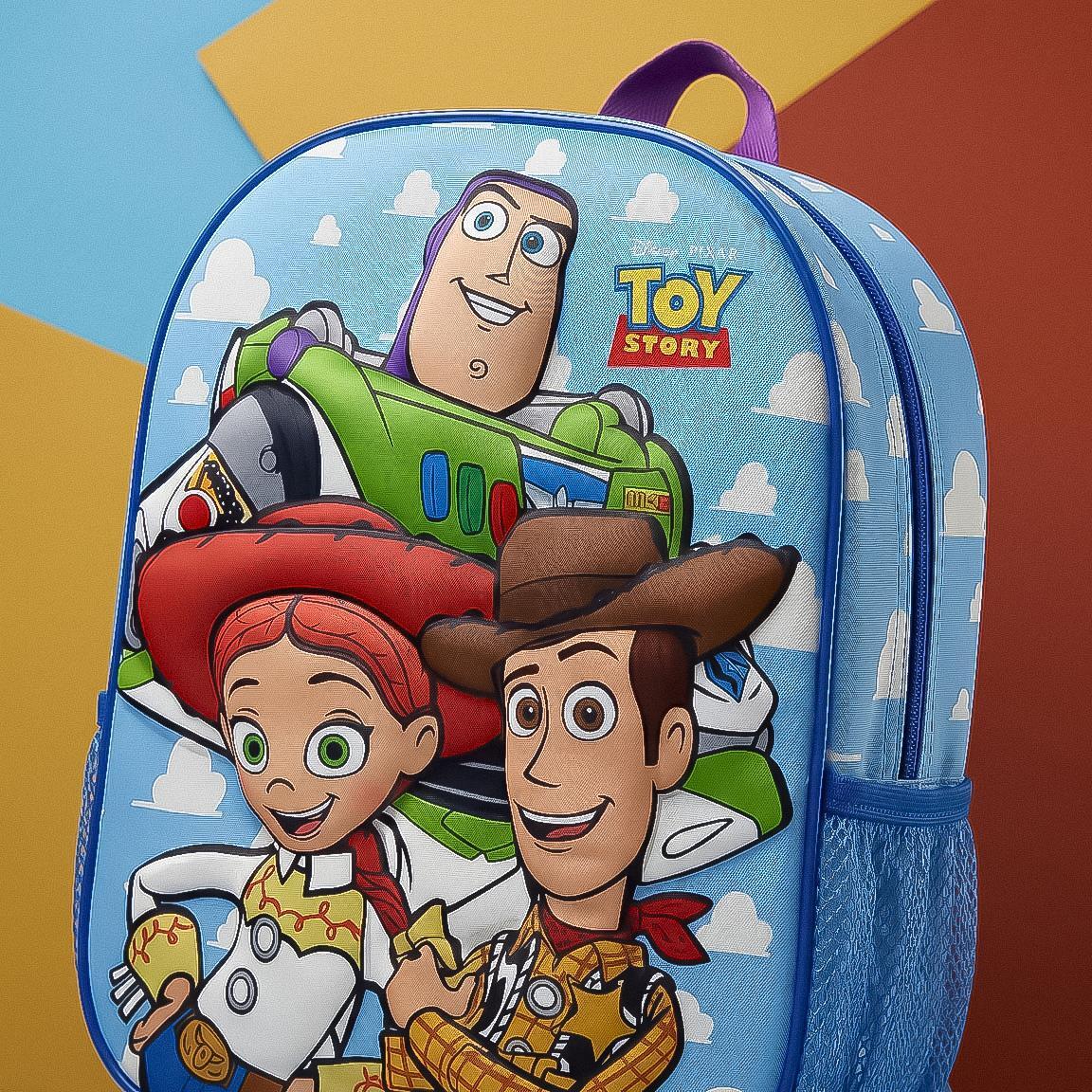 Sac à dos scolaire 3D Toy Story pour enfants, en polyester et EVA, bleu ciel 6/6