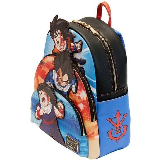 Zaino per adulti Dragon Ball Z in poliuretano con spallacci regolabili - Blu 3/3