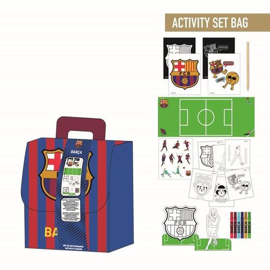 Sac à dos à colorier pour enfants FC Barcelone avec ensemble d'activités