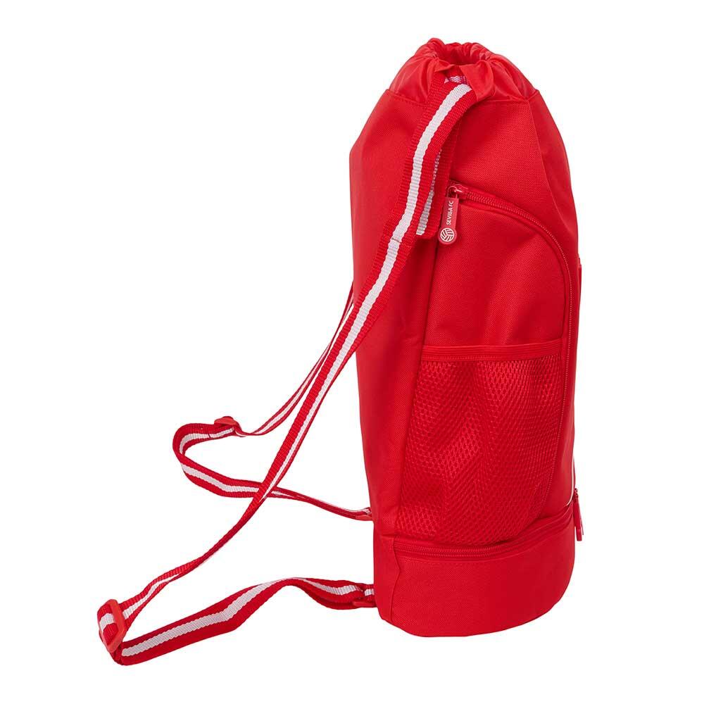 Zainetto per bambini del Siviglia FC con coulisse, portabottiglie e cerniera 3/4