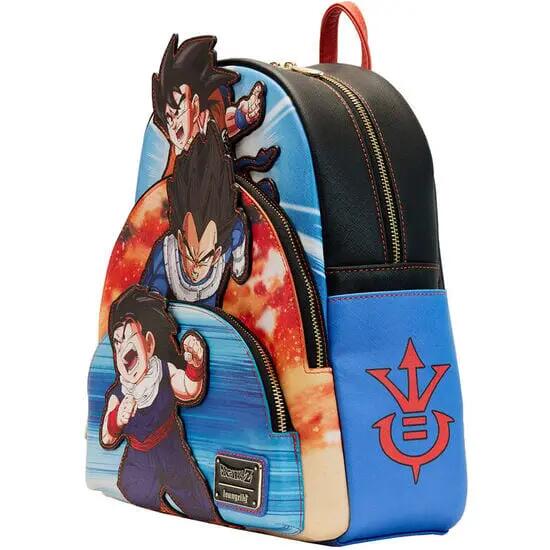 Zaino per adulti Dragon Ball Z in poliuretano con spallacci regolabili - Blu 2/3