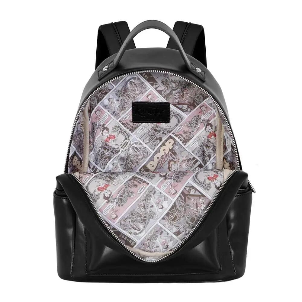 Zaino urbano da adulto Betty Boop, 29 cm, con tasca frontale e cerniera, colore 2/4