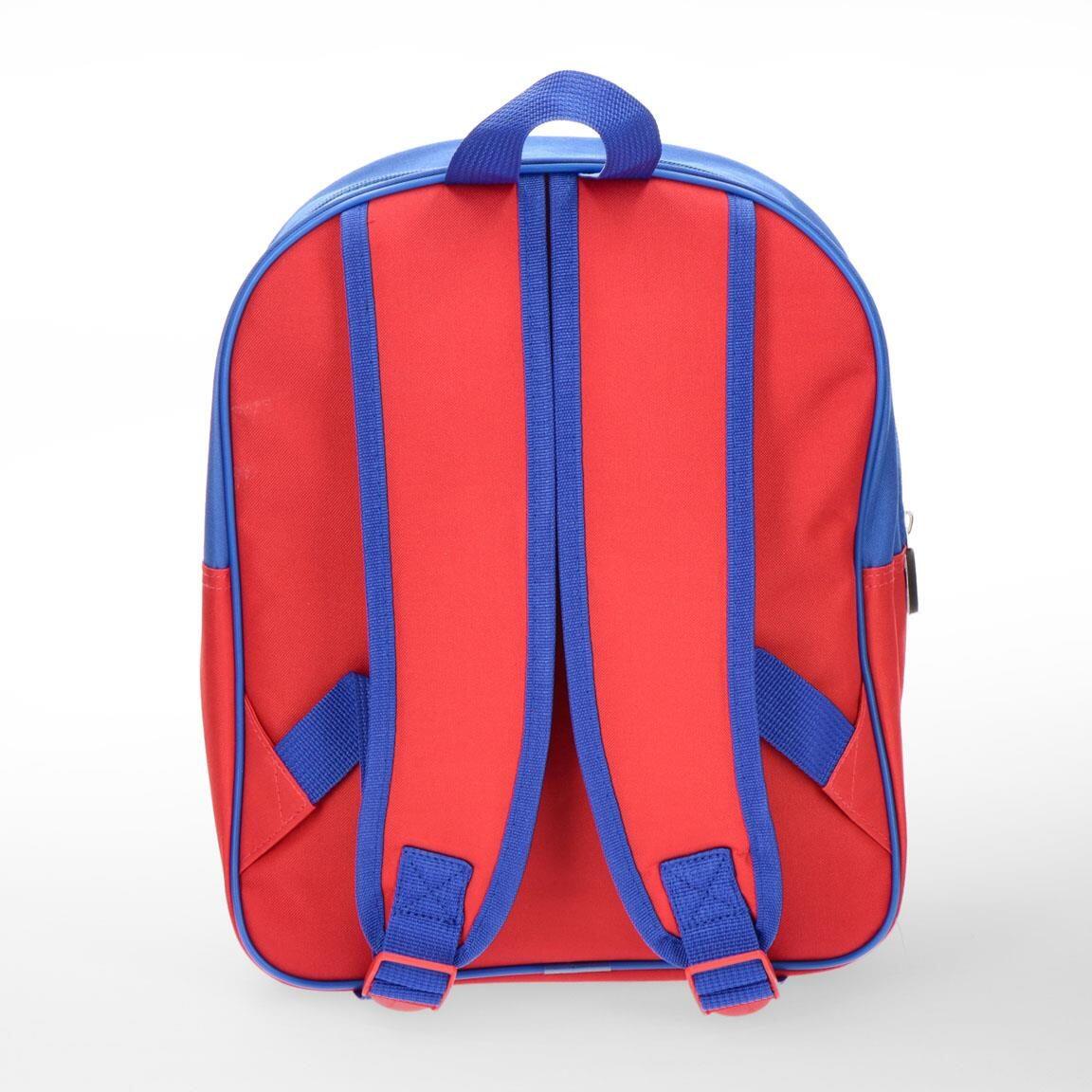 Zaino scolastico per bambini di Spiderman in poliestere con tasca frontale, blu 2/6