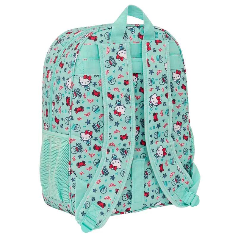 Sac à dos scolaire Hello Kitty pour enfants, motif marin, adaptable aux valises 2/3