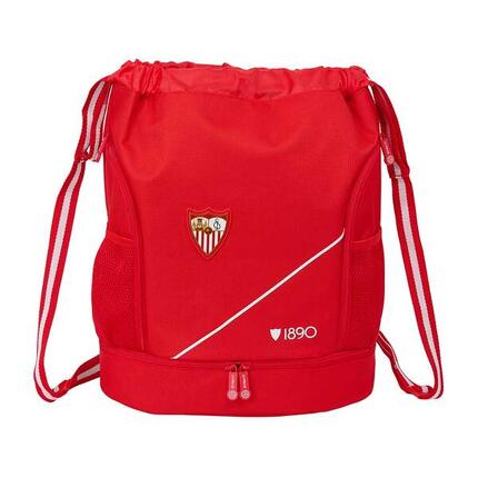 Sac à dos enfant FC Séville avec cordon de serrage, porte-bouteille et fermeture