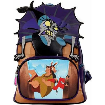 Zaino Wish 3D per bambini con cerniera e tasche laterali in rete viola