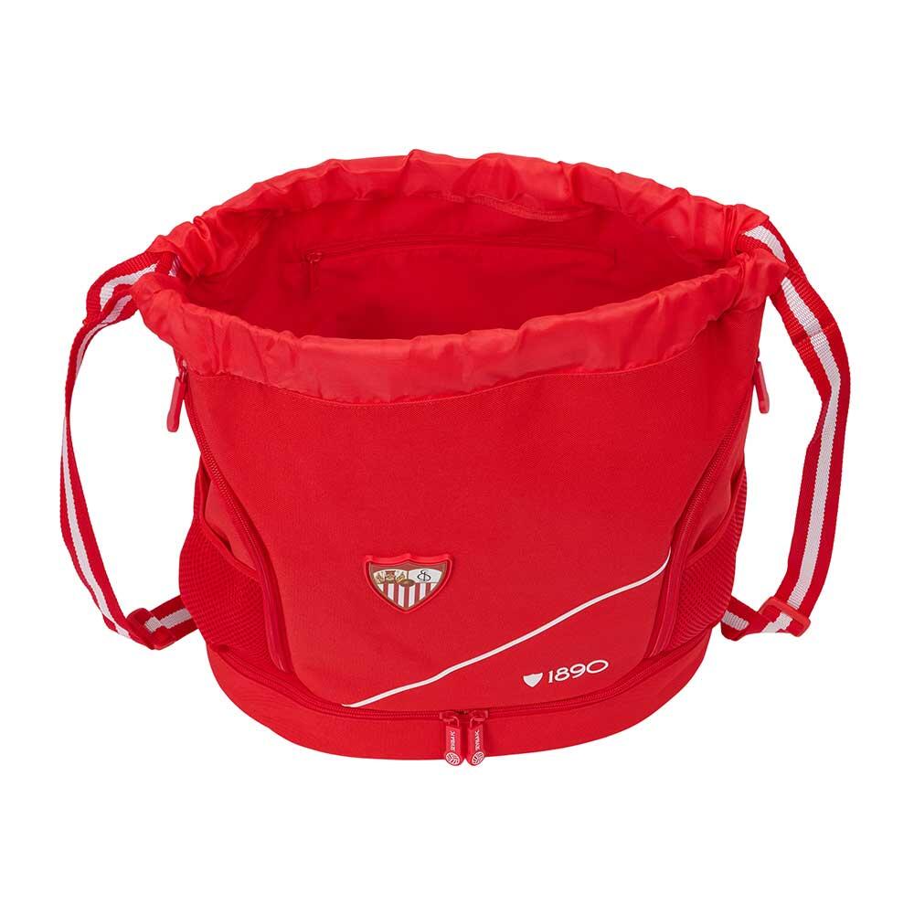 Zainetto per bambini del Siviglia FC con coulisse, portabottiglie e cerniera 4/4