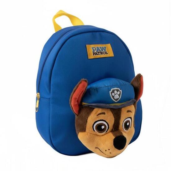 Mochila Escolar con Carro Infantil Paw Patrol Dino Rescue Azul y Roja