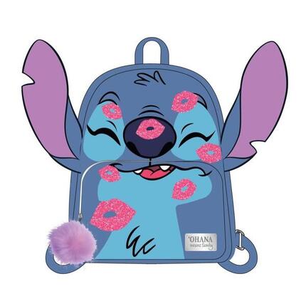 Sac à dos Stitch 3D pour enfants avec porte-bouteille et bretelles rembourrées