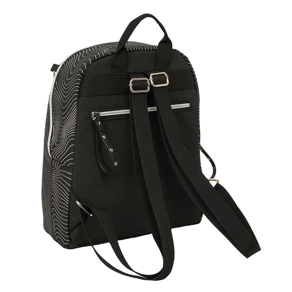 Mochila infantil mini K-Pop Demon Hunters com bolso frontal - Preta 2/4