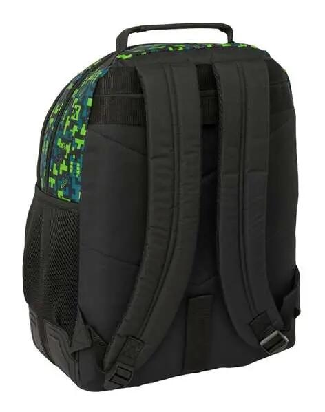 Sac à dos Minecraft pour enfants avec poche avant et porte-bouteille - Noir 2/3