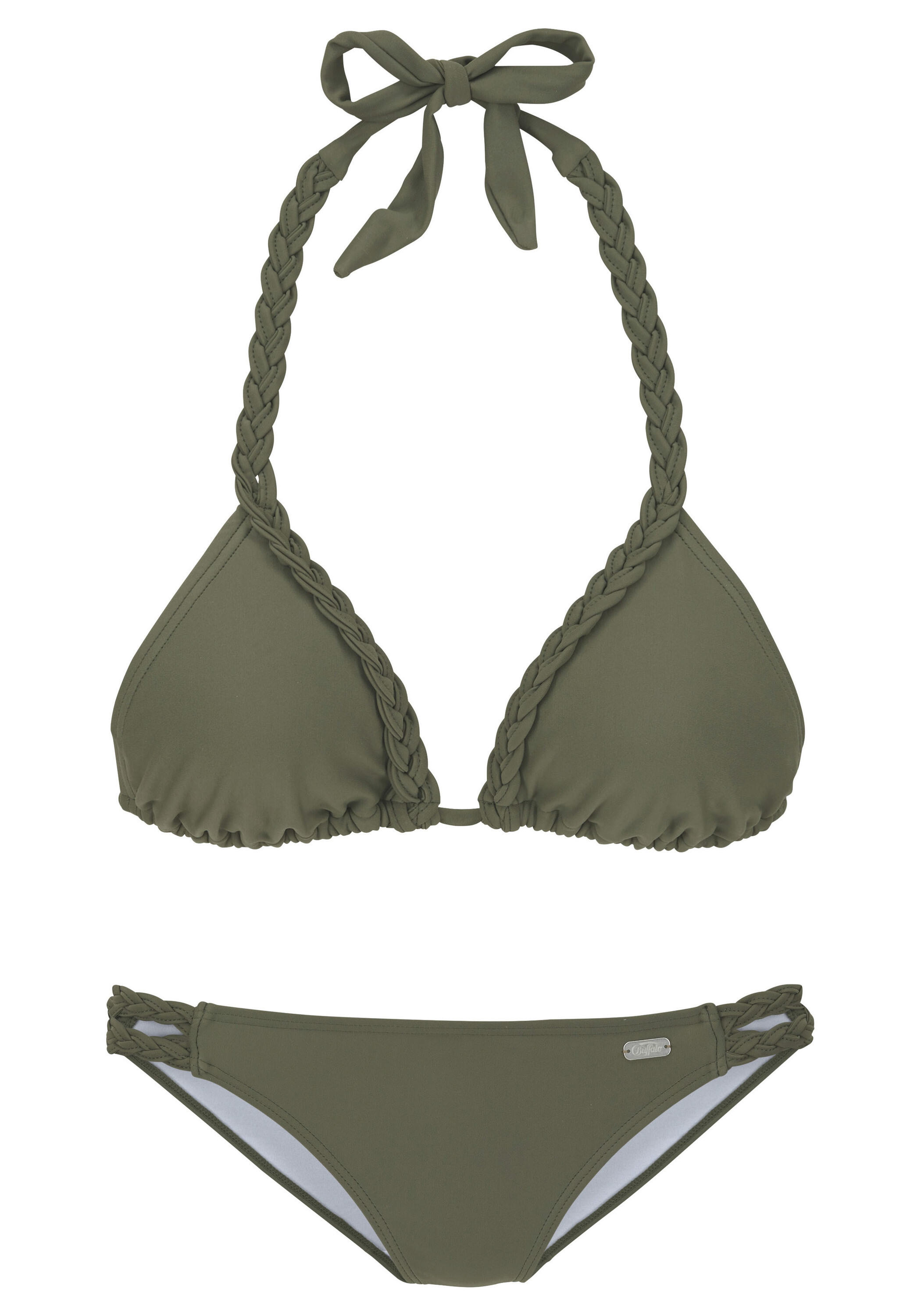 Damen Buffalo Triangel-Bikini mit Flecht-Detail 2/5
