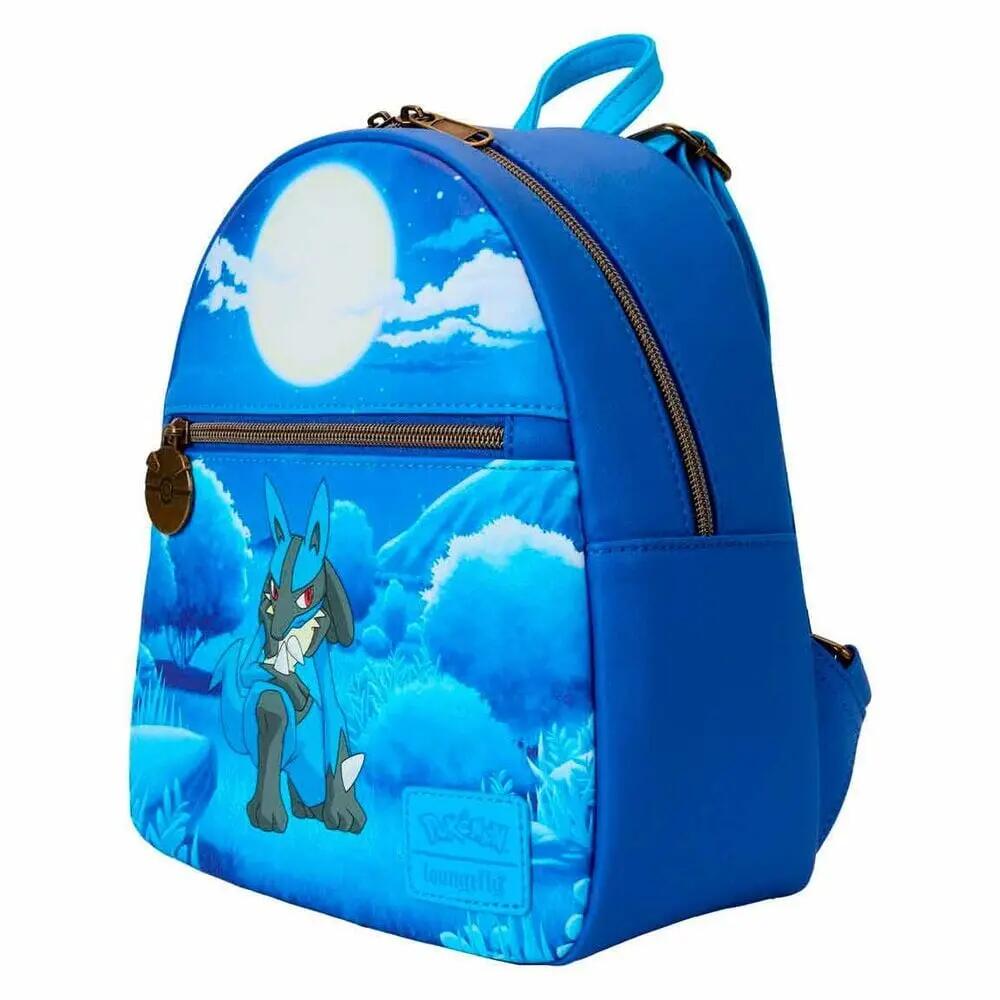 Mochila Infantil Pokémon con Bolsillo Frontal y Cremallera Azul 26 cm 4/5