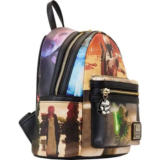 Zaino da adulto di Star Wars in ecopelle con spallacci regolabili, multicolore 3/3