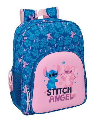 Sac à dos Stitch 3D pour enfants avec porte-bouteille et bretelles rembourrées