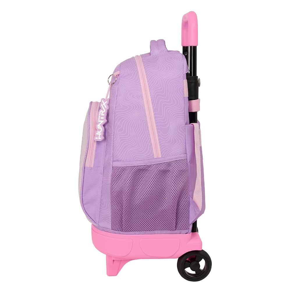 Mochila infantil K-Pop Demon Hunters com rodas e bolso frontal, lilás 3/3