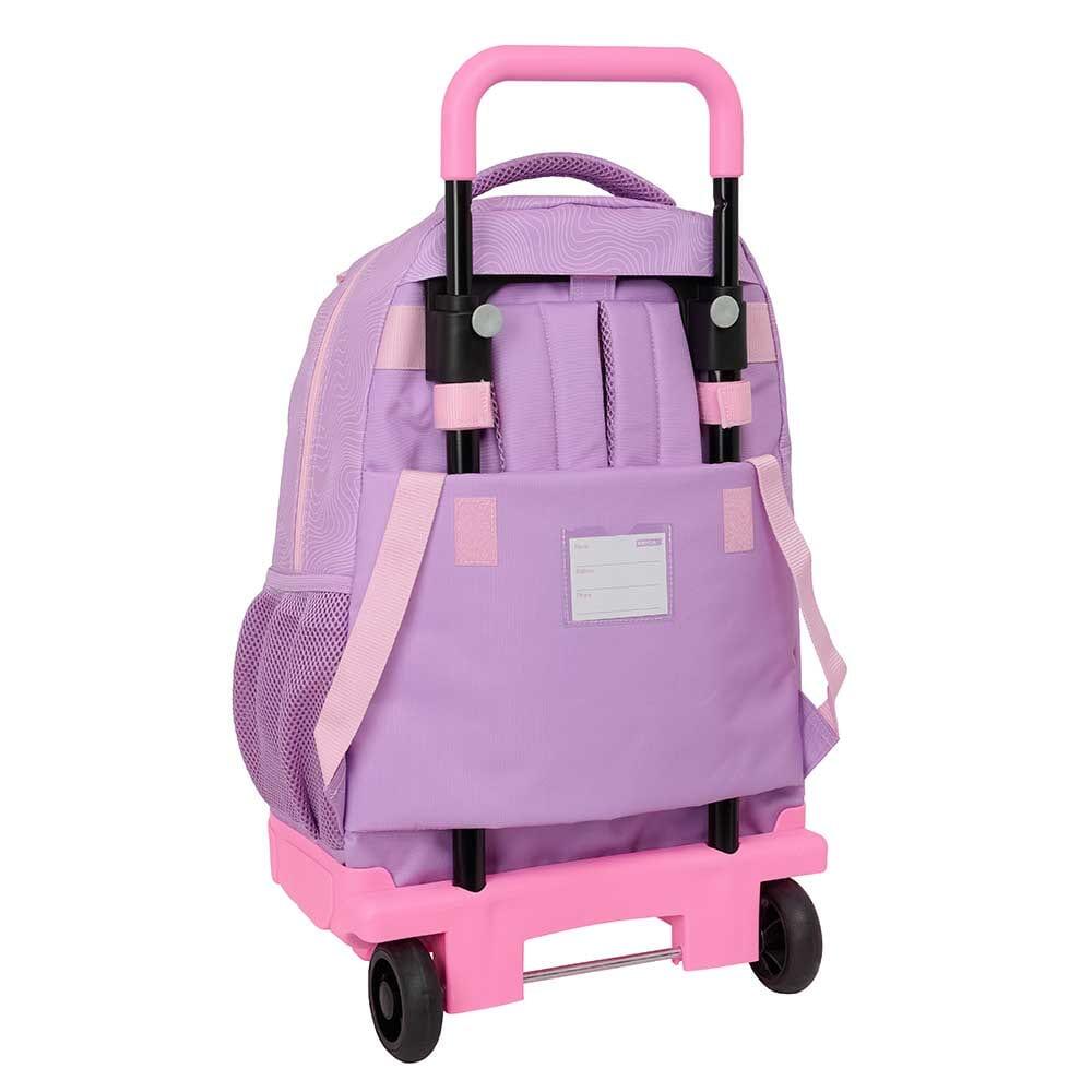 Mochila infantil K-Pop Demon Hunters com rodas e bolso frontal, lilás 2/3