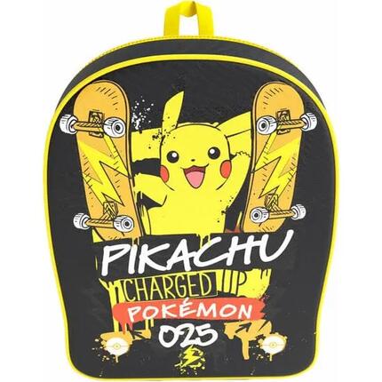 Mochila Infantil Pokémon Pikachu Holiday con Cremallera Amarilla y Rosa