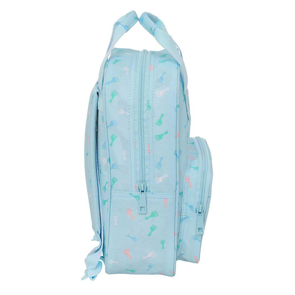 Mochila infantil Sophie the Giraffe com bolso frontal, resistente à água, azul 3/3