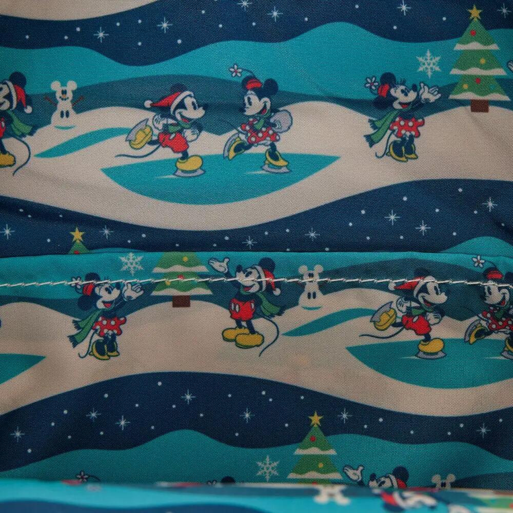 Zaino da adulto Mickey Holiday con tasca frontale, multicolore 3/4