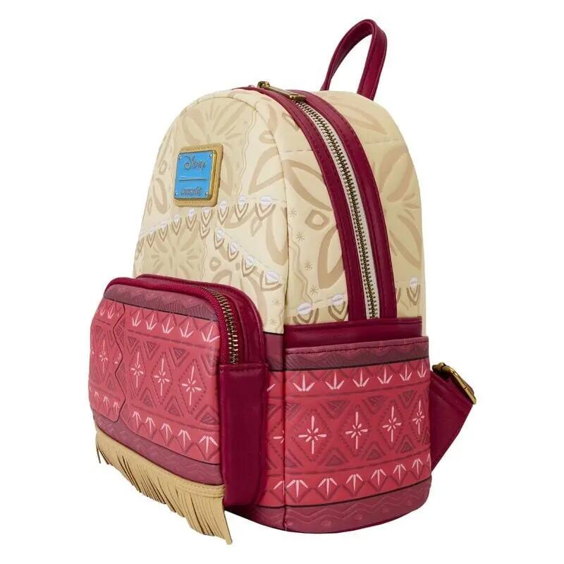 Zaino per bambini Moana Vaiana con tasca frontale e cerniera, beige 3/4