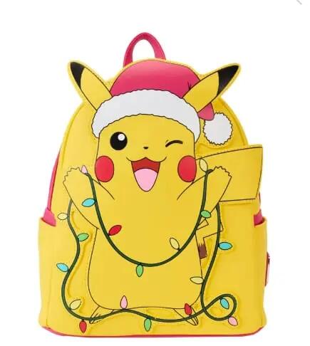 Mochila Infantil Pokémon Pikachu Holiday con Cremallera Amarilla y Rosa