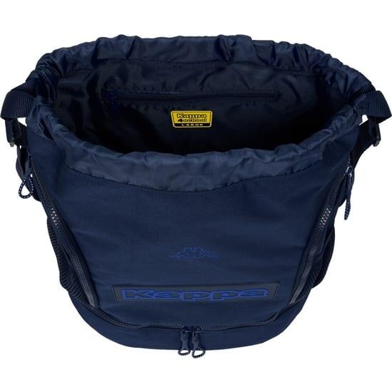 Mochila Kappa Adulta com Cordão, Porta-Garrafa e Bolsos Laterais - Azul 4/4