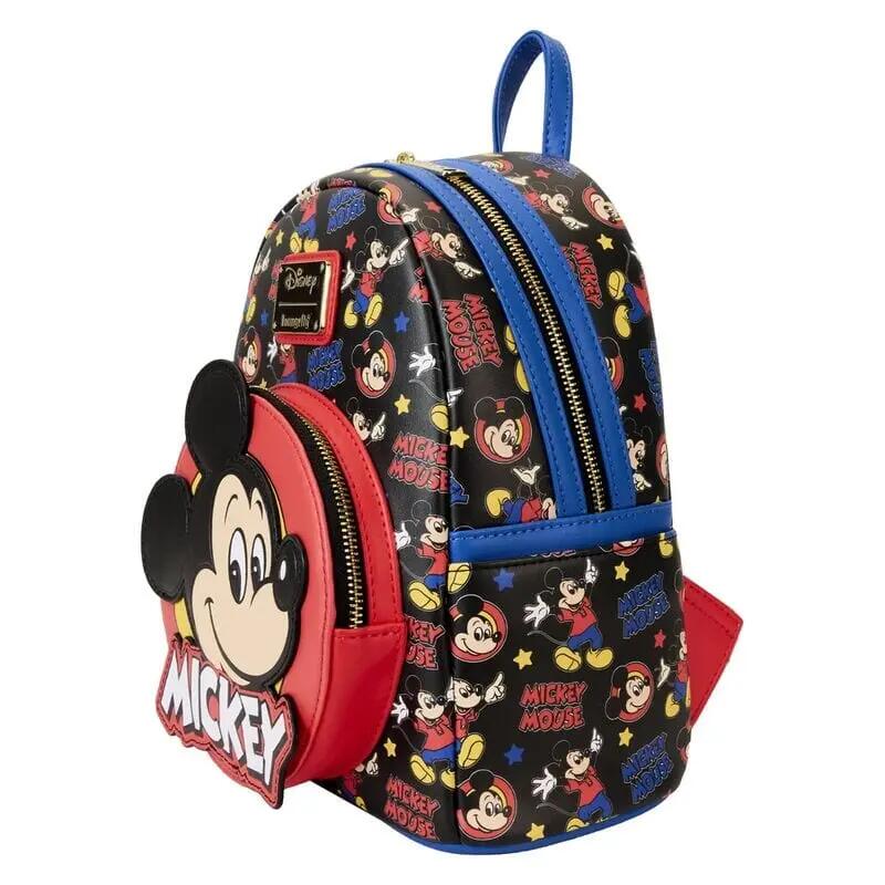Zaino per bambini di Topolino in ecopelle con tasca frontale multicolore 3/4