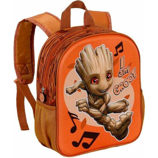 Sac à dos Groot 3D pour enfants avec fermeture éclair et poches latérales en 2/4