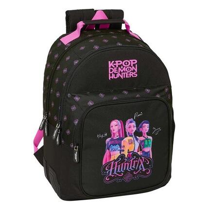 Sac à dos enfant 3D K-Pop Chasseurs de Démons avec porte-bouteille, violet