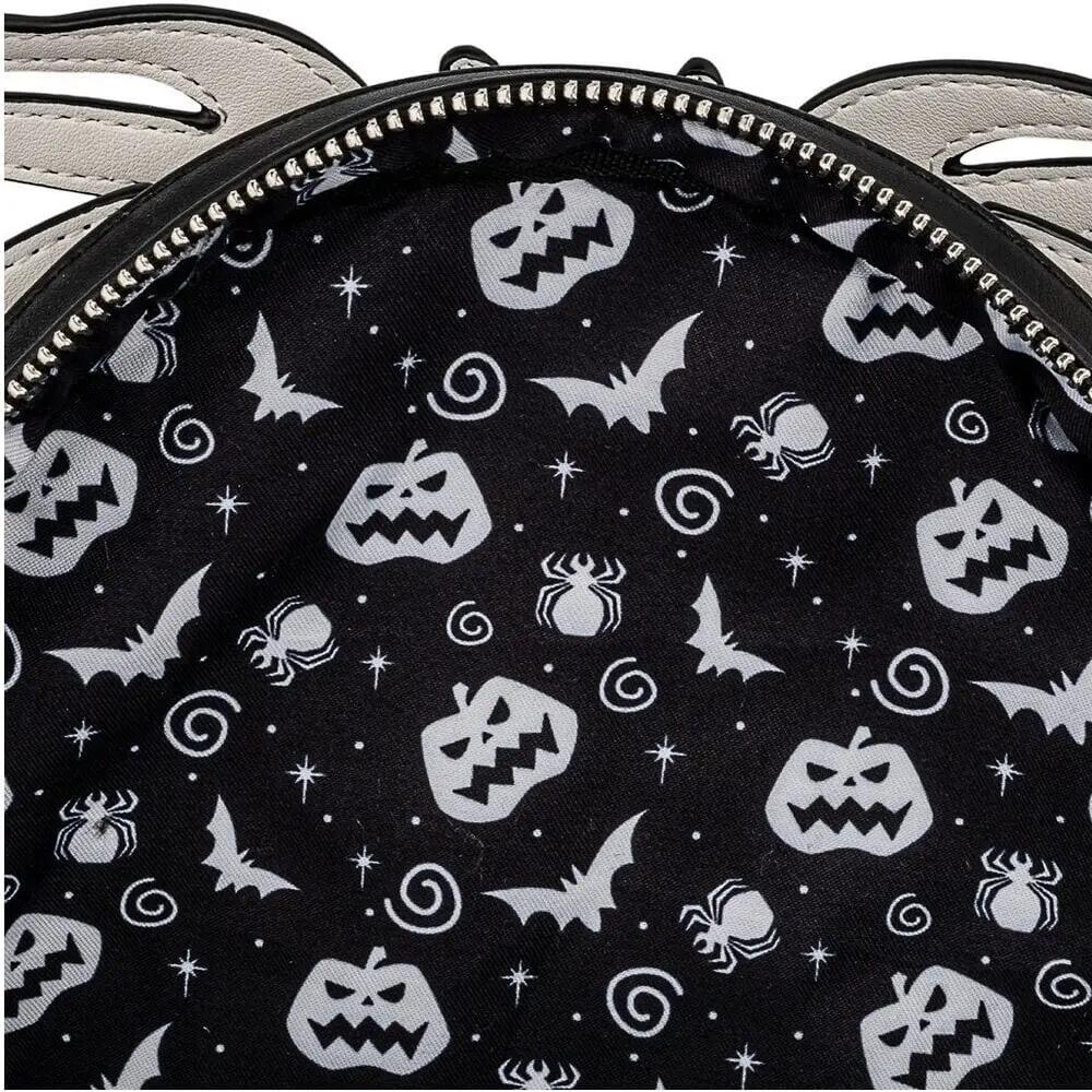 Zaino da adulto Jack Skellington con cerniera, 26 cm, bianco e nero 3/3