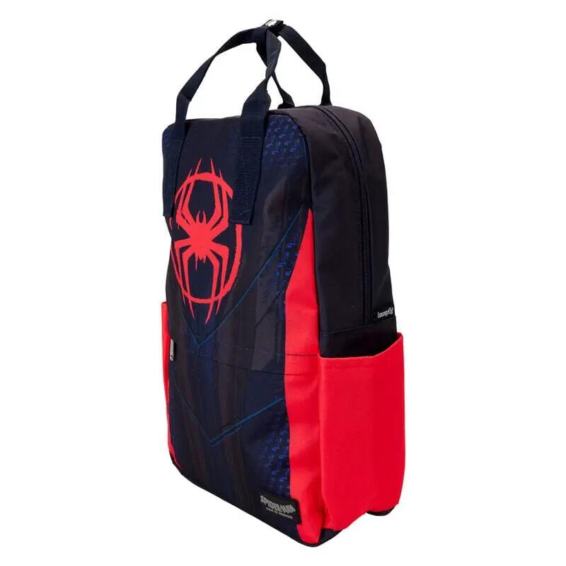 Zaino per bambini Miles Morales in nylon con spallacci regolabili, blu e rosso 2/4