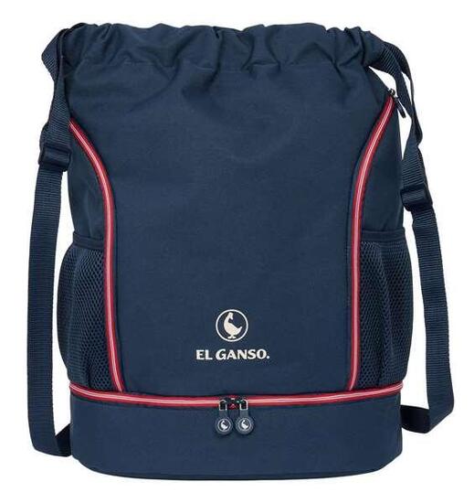Zaino classico El Ganso per adulti con portaborraccia e cerniera - Blu